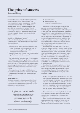 The price of success