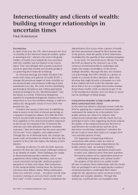 Intersectionality and clients of wealth: building stronger relationships in uncertain times