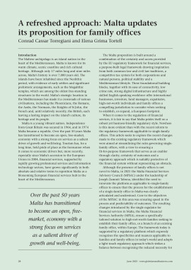 A refreshed approach: Malta updates its proposition for family offices