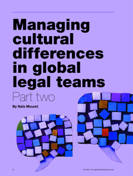 Managing cultural differences in global legal teams - Part two