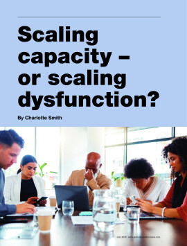 Scaling capacity – or scaling dysfunction?