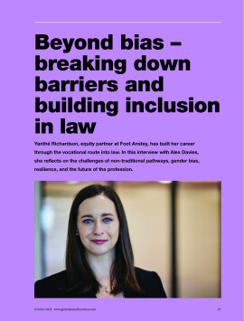 Beyond bias - breaking down barriers and building inclusion in law