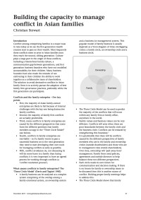 Building the capacity to manage conflict in Asian families 